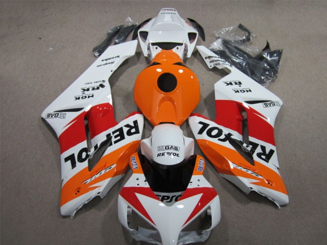 Blanc Orange Repsol 04-05 Honda CBR1000RR Carénage Moto Blanc Orange Repsol 04-05 Honda CBR1000RR Carénage Moto