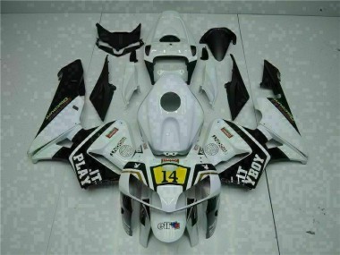 Blanc Playboy 14 05-06 Honda CBR600RR Carénage Moto