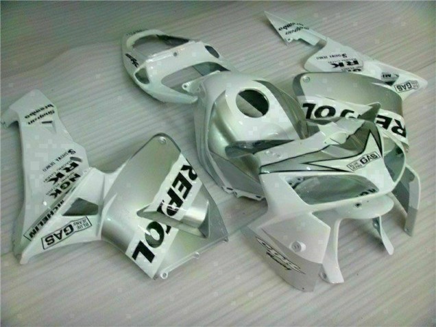 Blanc Repsol 05-06 Honda CBR600RR Carénages Moto Blanc Repsol 05-06 Honda CBR600RR Carénages Moto