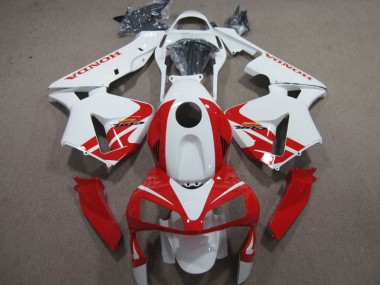 Blanc Rouge 03-04 Honda CBR600RR Carénage Moto