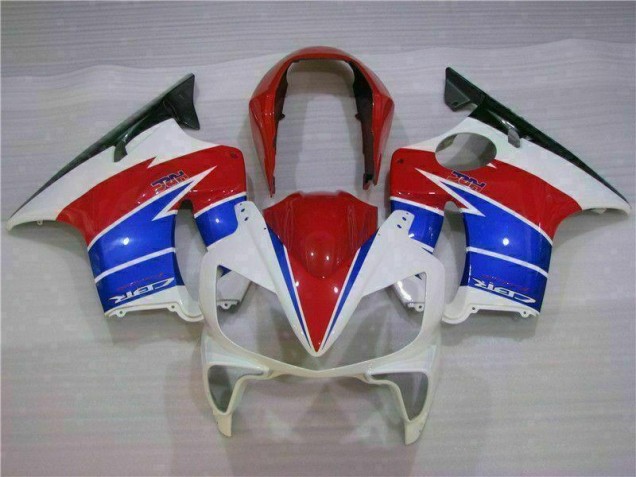 Blanc Rouge 04-07 Honda CBR600 F4i Carénage Moto Blanc Rouge 04-07 Honda CBR600 F4i Carénage Moto