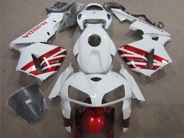 Blanc Rouge 05-06 Honda CBR600RR Carénage Moto