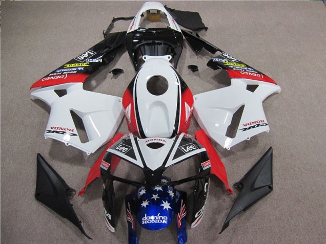 Blanc Rouge Bleu Lee 05-06 Honda CBR600RR Carénage Moto Blanc Rouge Bleu Lee 05-06 Honda CBR600RR Carénage Moto