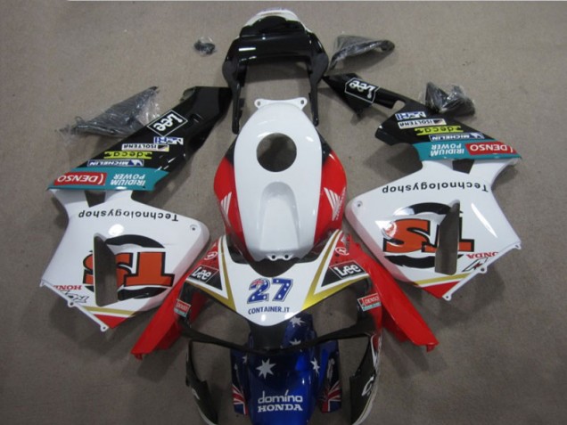 Blanc Rouge Bleu Lee 27 05-06 Honda CBR600RR Carénage Moto Blanc Rouge Bleu Lee 27 05-06 Honda CBR600RR Carénage Moto