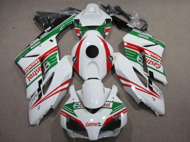 Blanc Rouge Castrol 04-05 Honda CBR1000RR Carénage Moto
