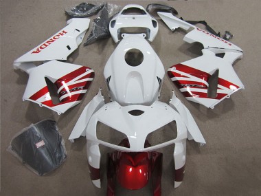 Blanc Rouge Noir 04-05 Honda CBR1000RR Carénages Moto