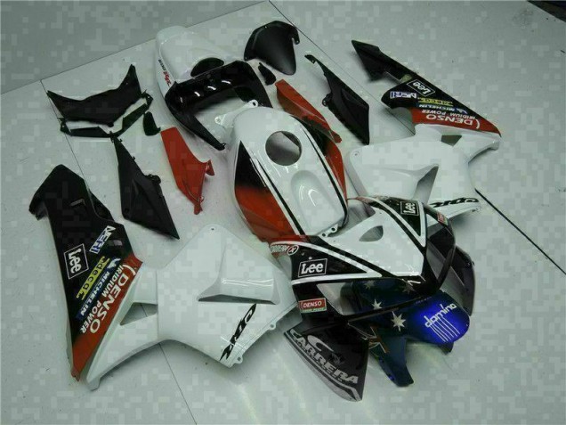 Blanc Rouge Noir Lee 05-06 Honda CBR600RR Carénage Moto Blanc Rouge Noir Lee 05-06 Honda CBR600RR Carénage Moto