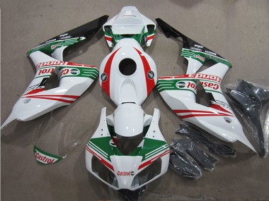 Blanc Vert Rouge Castrol 06-07 Honda CBR1000RR Carénage Moto