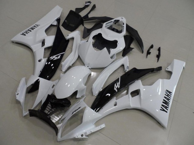 Blanc et Noir 06-07 Yamaha YZF R6 Carénage Moto Blanc et Noir 06-07 Yamaha YZF R6 Carénage Moto