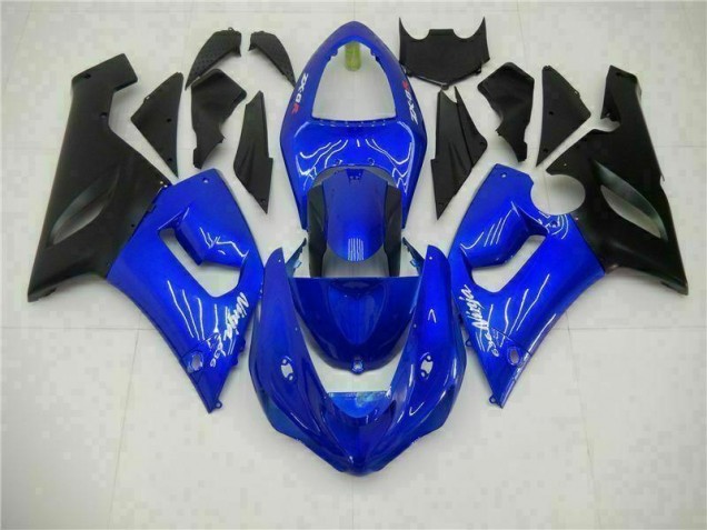 Bleu 05-06 Kawasaki ZX6R Carénage Moto Bleu 05-06 Kawasaki ZX6R Carénage Moto