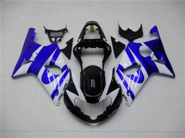 Bleu Blanc 00-02 Suzuki GSXR 1000 Carénage Moto