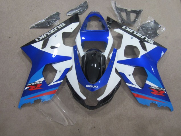 Bleu Blanc 04-05 Suzuki GSXR 600 Carénages Moto Bleu Blanc 04-05 Suzuki GSXR 600 Carénages Moto