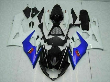 Bleu Blanc 05-06 Suzuki GSXR 1000 Carénages Moto
