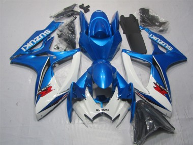 Bleu Blanc 06-07 Suzuki GSXR 600 Carénage Moto