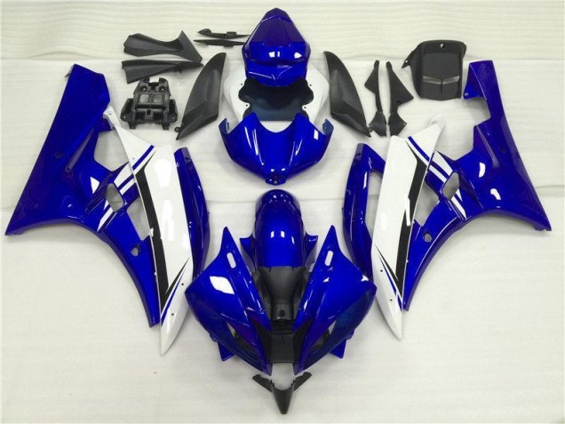 Bleu Blanc 06-07 Yamaha YZF R6 Carénage Moto Bleu Blanc 06-07 Yamaha YZF R6 Carénage Moto