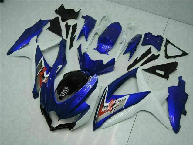 Bleu Blanc 08-10 Suzuki GSXR 600/750 Kit Carénages Motos Complet Bleu Blanc 08-10 Suzuki GSXR 600/750 Kit Carénages Motos Complet