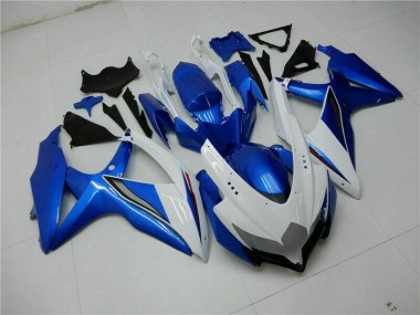 Bleu Blanc 08-10 Suzuki GSXR 600/750 Kit Carénages Motos & Plastique