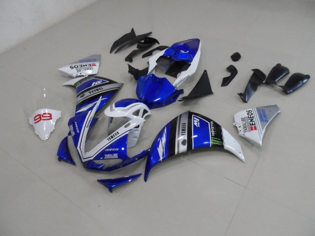 Bleu Blanc 12-14 Yamaha YZF R1 Carénages Moto Bleu Blanc 12-14 Yamaha YZF R1 Carénages Moto