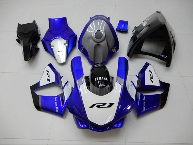Bleu Blanc 15-19 Yamaha YZF R1 Carénage Moto