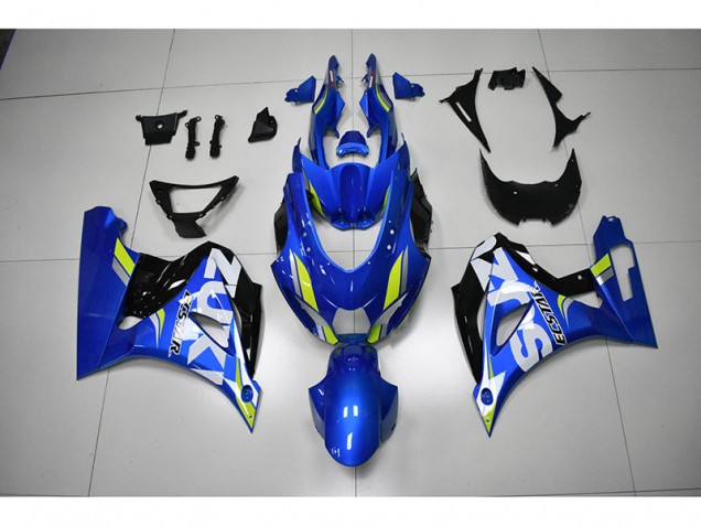 Bleu Blanc Décalque 17-21 Suzuki GSXR 1000 Carénage Moto Bleu Blanc Décalque 17-21 Suzuki GSXR 1000 Carénage Moto