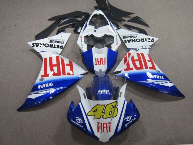 Bleu Blanc Fiat 46 09-11 Yamaha YZF R1 Carénage Moto Bleu Blanc Fiat 46 09-11 Yamaha YZF R1 Carénage Moto