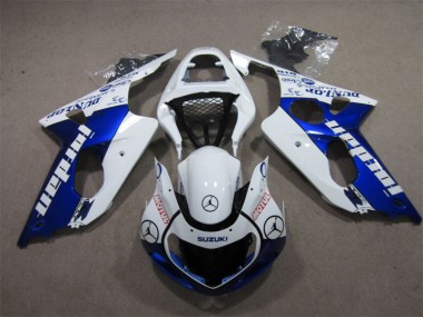 Bleu Blanc Jordan Motul 00-02 Suzuki GSXR 1000 Carénage Moto
