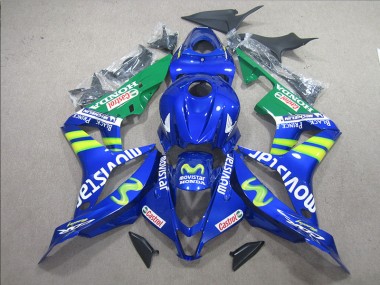 Bleu Blanc Movistar 07-08 Honda CBR600RR Carénage Moto