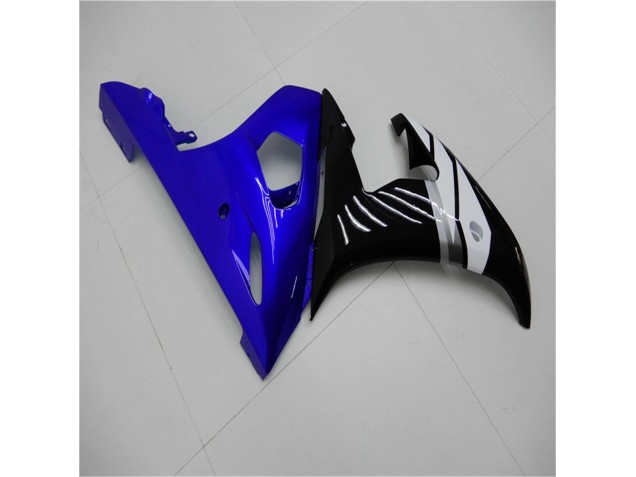 Bleu Blanc Noir 03-05 Yamaha YZF R6 Carénage Moto Bleu Blanc Noir 03-05 Yamaha YZF R6 Carénage Moto