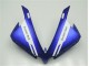 Bleu Blanc Noir 12-14 Yamaha YZF R1 Carénage Moto Bleu Blanc Noir 12-14 Yamaha YZF R1 Carénage Moto