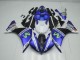 Bleu Blanc Noir 12-14 Yamaha YZF R1 Carénage Moto Bleu Blanc Noir 12-14 Yamaha YZF R1 Carénage Moto