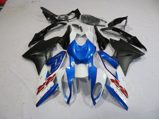 Bleu Blanc Noir 15-18 BMW S1000RR Carénage Moto Bleu Blanc Noir 15-18 BMW S1000RR Carénage Moto