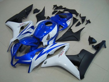 Bleu Blanc Noir Mat 07-08 Honda CBR600RR Carénage Moto