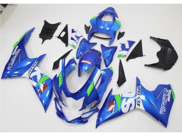 Bleu Blanc Vert 11-21 Suzuki GSXR 600/750 Carénage Moto Bleu Blanc Vert 11-21 Suzuki GSXR 600/750 Carénage Moto