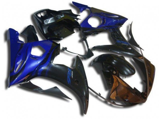 Bleu Flamme 03-05 Yamaha YZF R6 Carénage Moto Bleu Flamme 03-05 Yamaha YZF R6 Carénage Moto