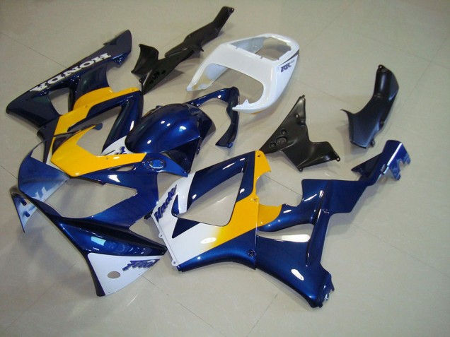 Bleu Foncé Jaune Blanc 00-01 Honda CBR900RR 929 Carénage Moto Bleu Foncé Jaune Blanc 00-01 Honda CBR900RR 929 Carénage Moto