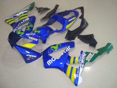 Bleu Movistar Castrol 00-01 Honda CBR900RR 929 Carénage Moto