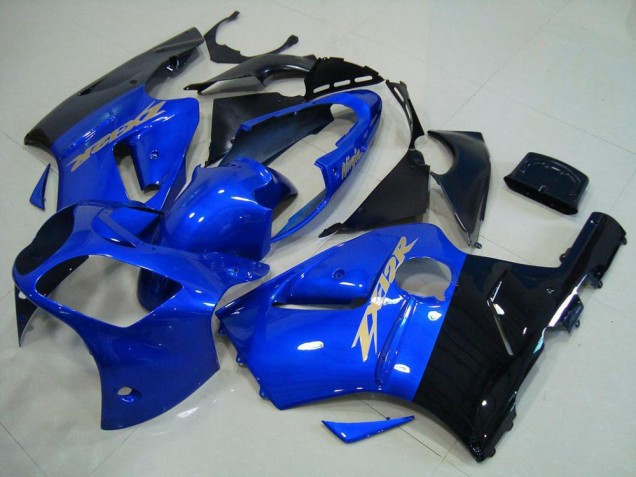 Bleu Noir 00-01 Kawasaki ZX12R Carénage Moto