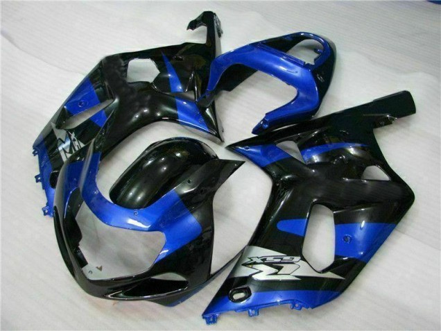 Bleu Noir 01-03 Suzuki GSXR 600/750 Carénage Moto Bleu Noir 01-03 Suzuki GSXR 600/750 Carénage Moto