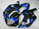 Bleu Noir 01-03 Suzuki GSXR 600/750 Carénage Moto Bleu Noir 01-03 Suzuki GSXR 600/750 Carénage Moto