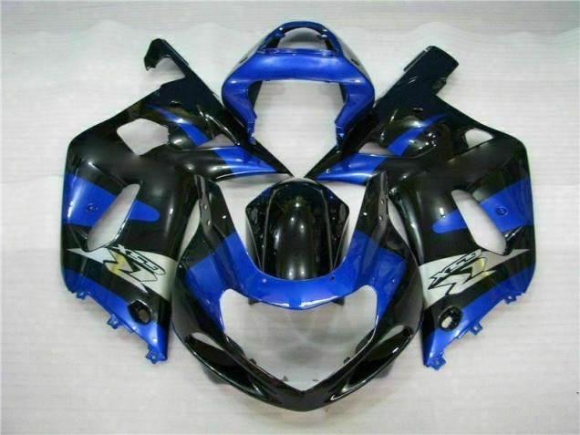Bleu Noir 01-03 Suzuki GSXR 600/750 Carénage Moto Bleu Noir 01-03 Suzuki GSXR 600/750 Carénage Moto