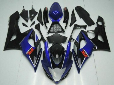 Bleu Noir 05-06 Suzuki GSXR 1000 Carénages Moto
