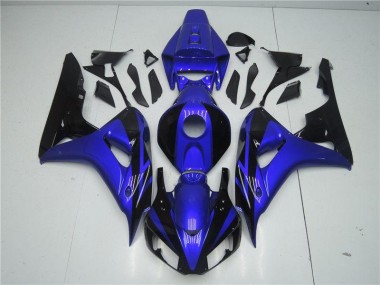Bleu Noir 06-07 Honda CBR1000RR Carénage Moto