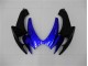 Bleu Noir 06-07 Suzuki GSXR 600/750 Carénage Moto Bleu Noir 06-07 Suzuki GSXR 600/750 Carénage Moto