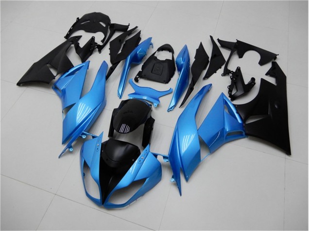 Bleu Noir 09-12 Kawasaki ZX6R Carénages Moto Bleu Noir 09-12 Kawasaki ZX6R Carénages Moto