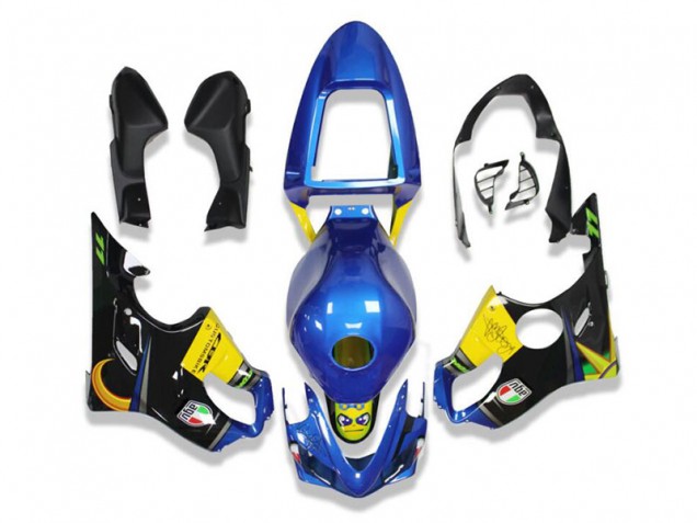 Bleu Requin 01-03 Honda CBR600 F4i Carénage Moto Bleu Requin 01-03 Honda CBR600 F4i Carénage Moto