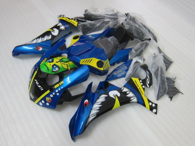 Bleu Rossi 15-19 Yamaha YZF R1 Carénage Moto Bleu Rossi 15-19 Yamaha YZF R1 Carénage Moto
