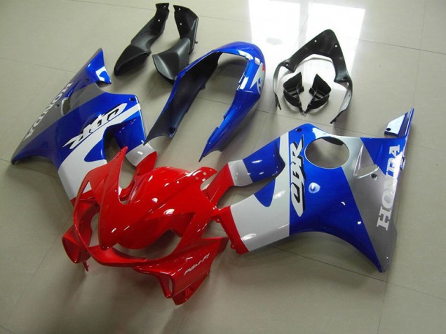 Bleu Rouge 04-07 Honda CBR600 F4i Carénage Moto Bleu Rouge 04-07 Honda CBR600 F4i Carénage Moto