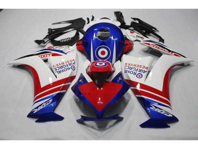Bleu Rouge Royal Air Force Reserves 12-16 Honda CBR1000RR Carénage Moto Bleu Rouge Royal Air Force Reserves 12-16 Honda CBR1000RR Carénage Moto