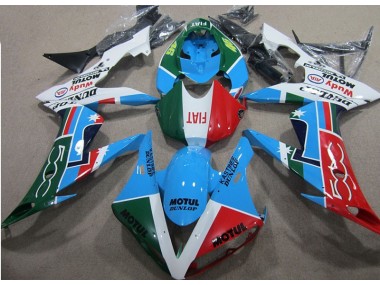 Bleu Rouge Vert Motul 04-05 Honda CBR1000RR Carénage Moto