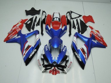 Bleu et Rouge 09-16 Suzuki GSXR 1000 Carénage Moto
